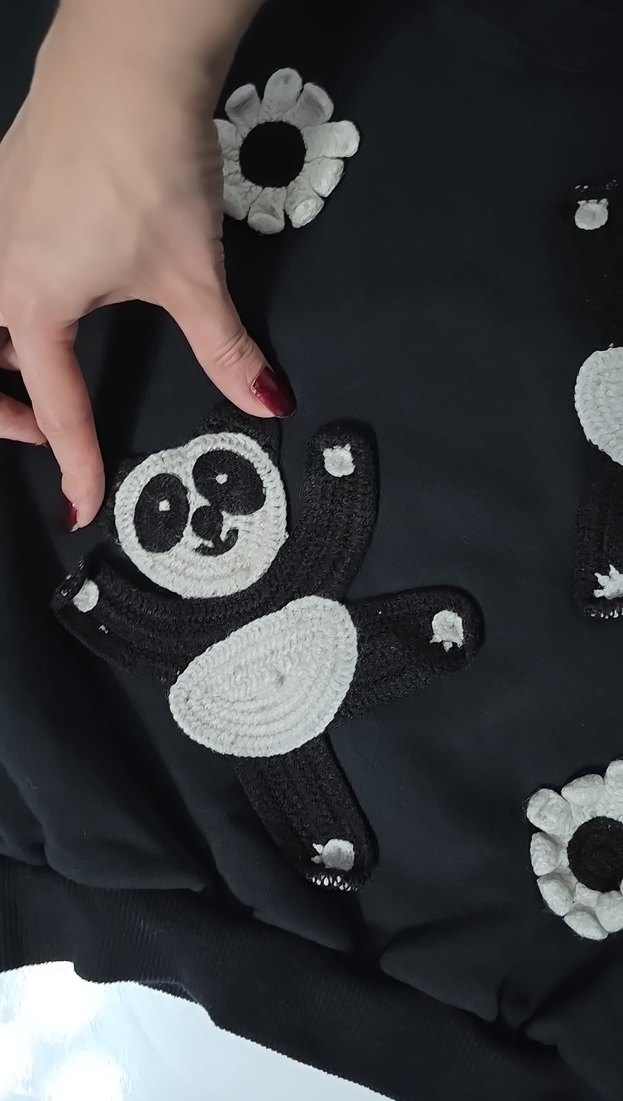 kızÇocuk Siyah Triko Sweatshirt - Görsel 3