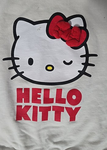 Kız Çocuk Gri Hello Kitty Sweatshirt - Görsel 2