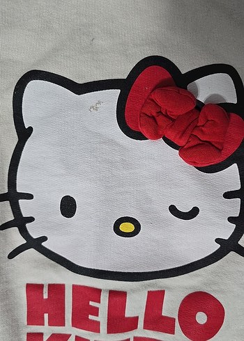 Kız Çocuk Gri Hello Kitty Sweatshirt - Görsel 3