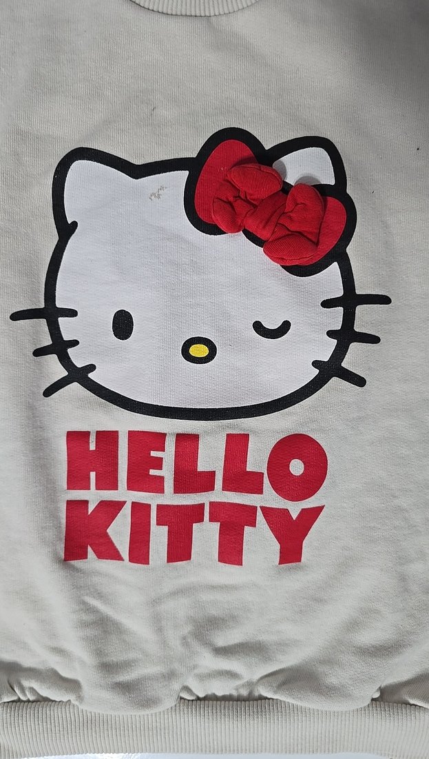 Kız Çocuk Gri Hello Kitty Sweatshirt - Görsel 2