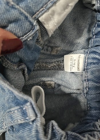 Kemerli Gri Kız Kot Pantolon - Görsel 7