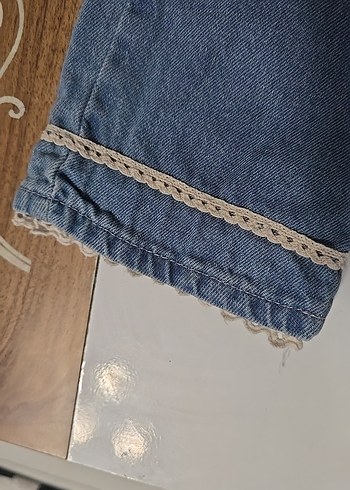 Kemerli Gri Kız Kot Pantolon - Görsel 2