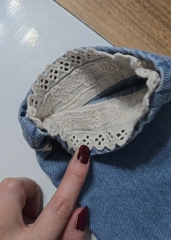 Kemerli Gri Kız Kot Pantolon - Görsel 3