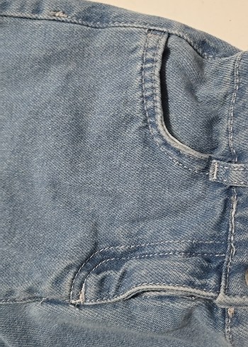 Kemerli Gri Kız Kot Pantolon - Görsel 9