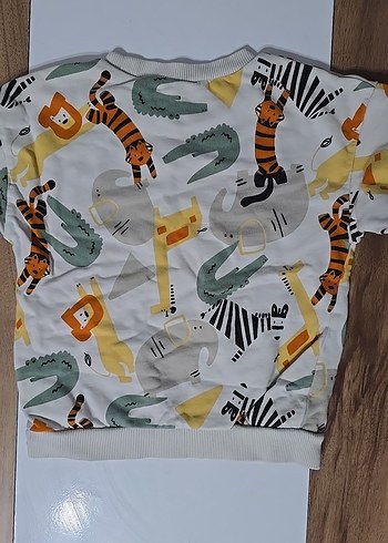 Erkek Çocuk Baskılı Gri Sweatshirt - Görsel 7