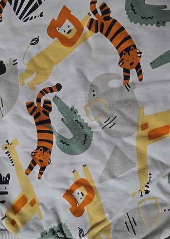 Erkek Çocuk Baskılı Gri Sweatshirt - Görsel 2