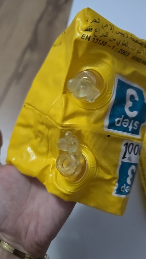 Renkli Baskılı Sarı Bebek Kollukları - Görsel 2