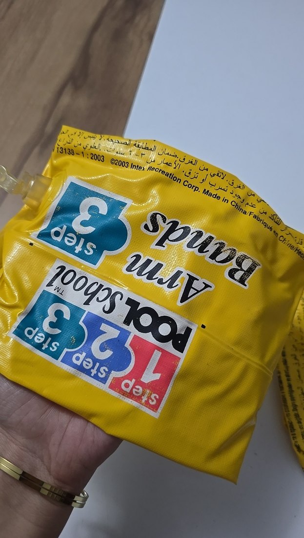 Renkli Baskılı Sarı Bebek Kollukları - Görsel 3