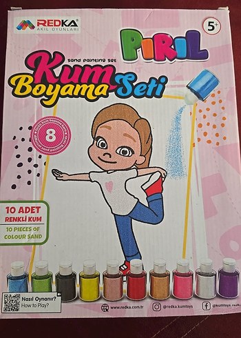 REDKA Kum Boyama Seti 10 Renkli Kum