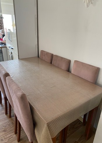 Pastel Renkli Modern Yemek Masası/6 kişilik - Görsel 4