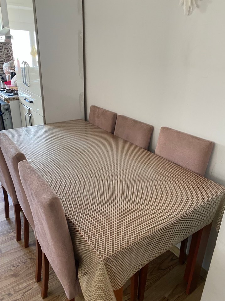 Pastel Renkli Modern Yemek Masası/6 kişilik - Görsel 4