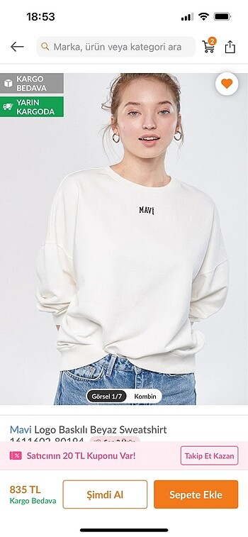 m Beden mavi Renk Mavi sweatshirt