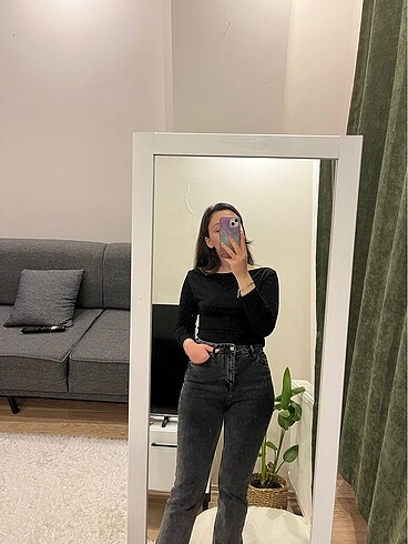 Trendyol & Milla Trendyolmilla straight jean antrasit