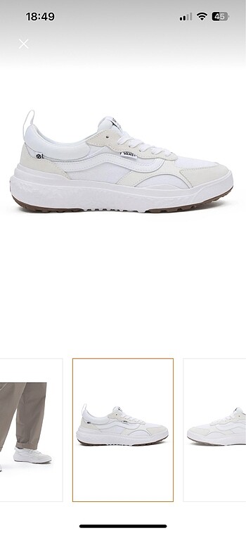 Vans ultrarange neo vr3 beyaz ayakkabı