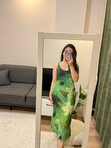 Mango Mango midi elbise batik desen