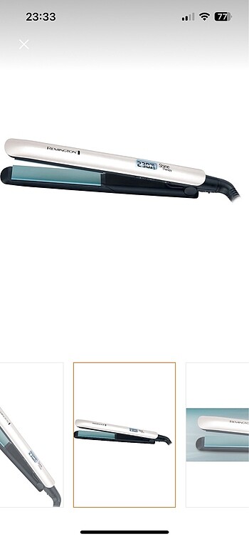 Remington S8500 shine therapy argan yağlı seramik kaplamalı saç 