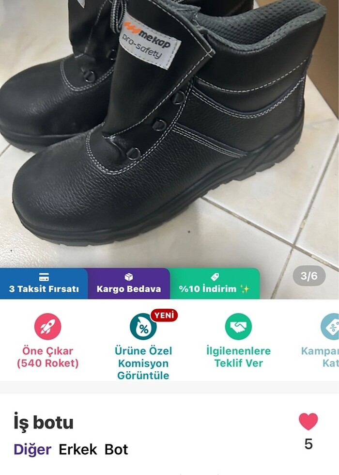 İş botu elektrikçiler için - Görsel 3