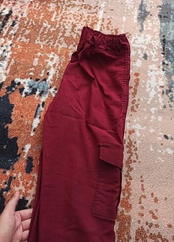 m Beden bordo Renk Kargo pantolon