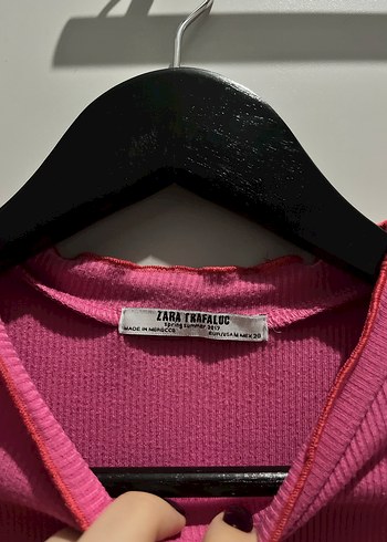 Pembe Kısa Kollu Kadın Tişört - Görsel 2