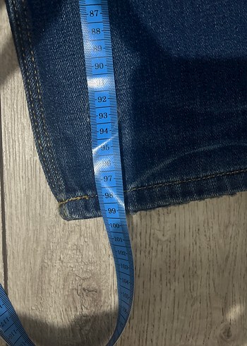 Kadın Mavi Bol Kesim Kot Pantolon - Görsel 12