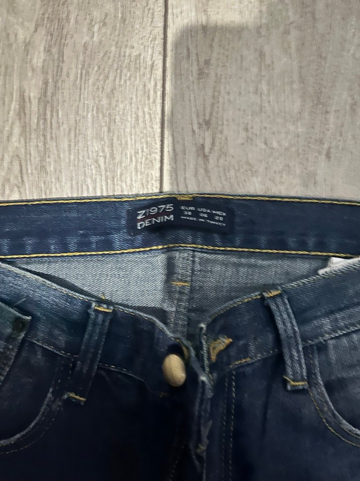 Kadın Mavi Bol Kesim Kot Pantolon - Görsel 5