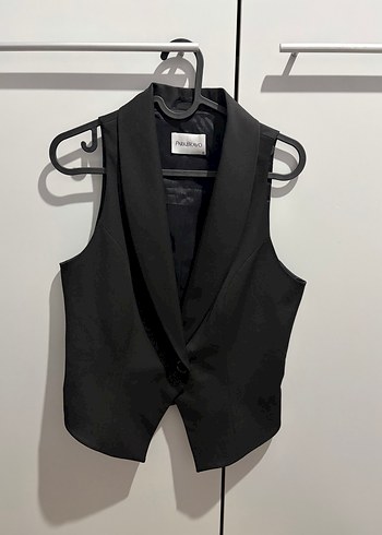 Siyah Düğmeli Kadın Yelek - Görsel 2