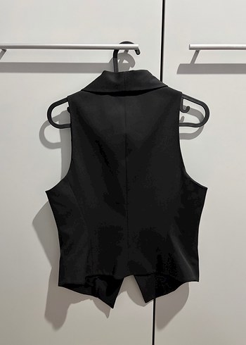 Siyah Düğmeli Kadın Yelek - Görsel 5