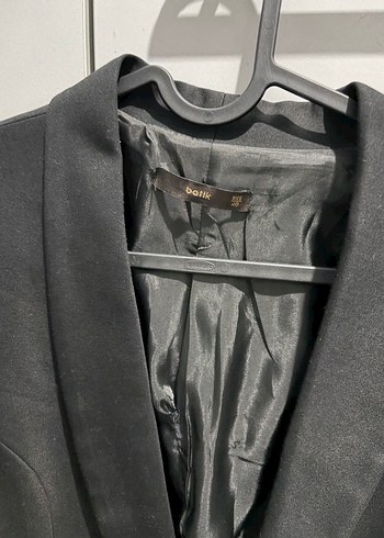 Düğmeli Siyah Kadın Blazer Ceket - Görsel 3