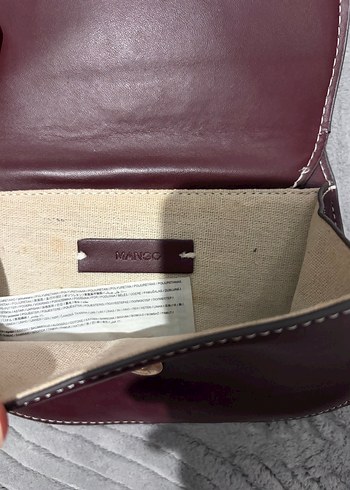 Bordo Deri Tokalı Kadın Çanta - Görsel 6