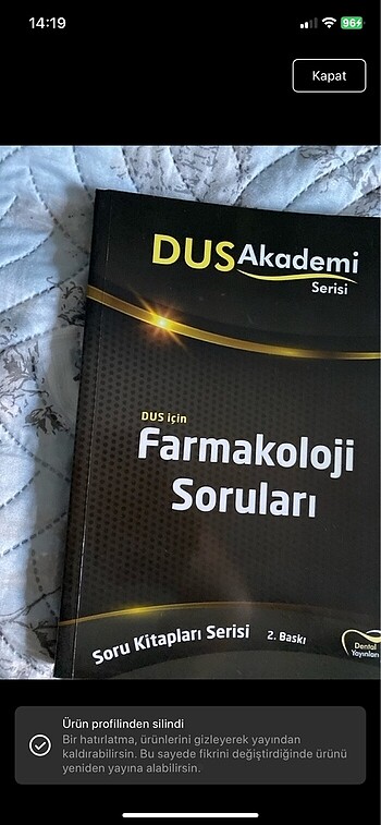 Dusakademi farmakoloji soruları