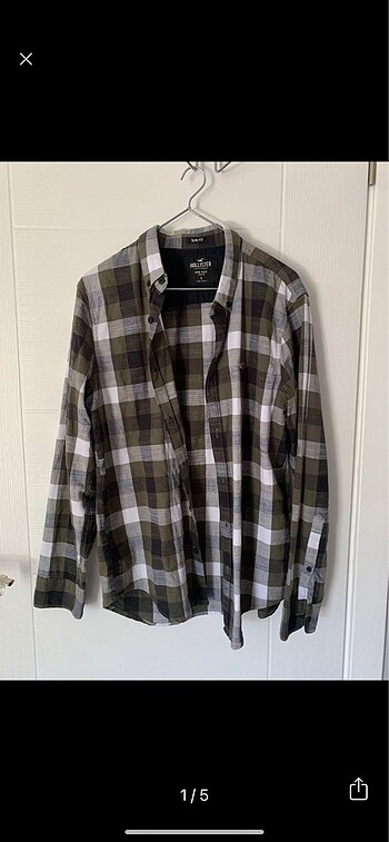 Abercrombie&fitch ekose erkek gomlek