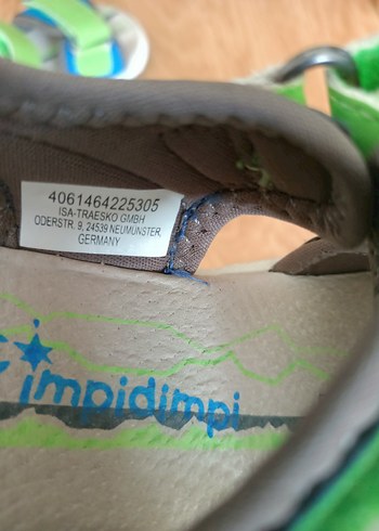 23 Beden yeşil Renk Erkek Çocuk Yeşil Cırt Cırtlı Sandalet