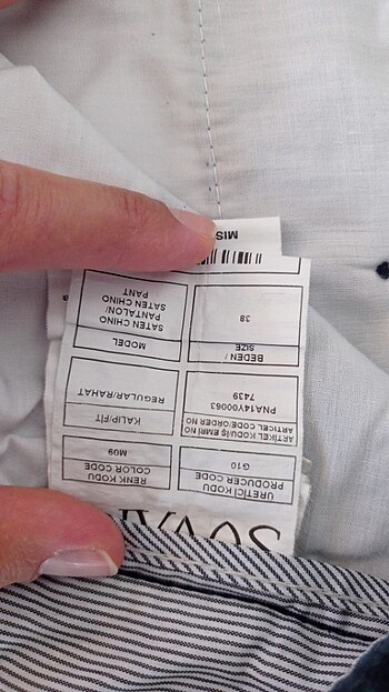 s/m Beden Kumaş pantolon 