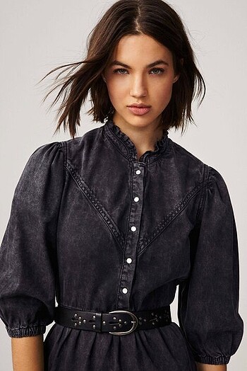 xs Beden siyah Renk Ba&Sh Paris Willow Midi Elbise