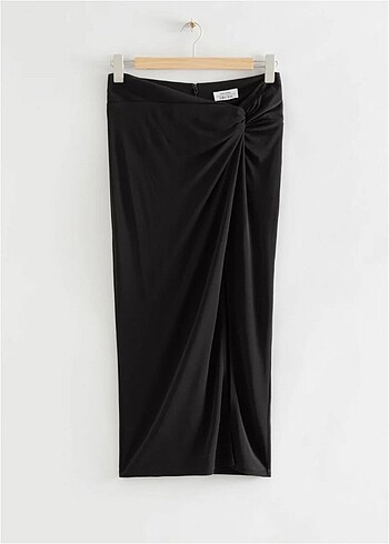 s Beden siyah Renk And Other Stories Sarong Model Midi Etek