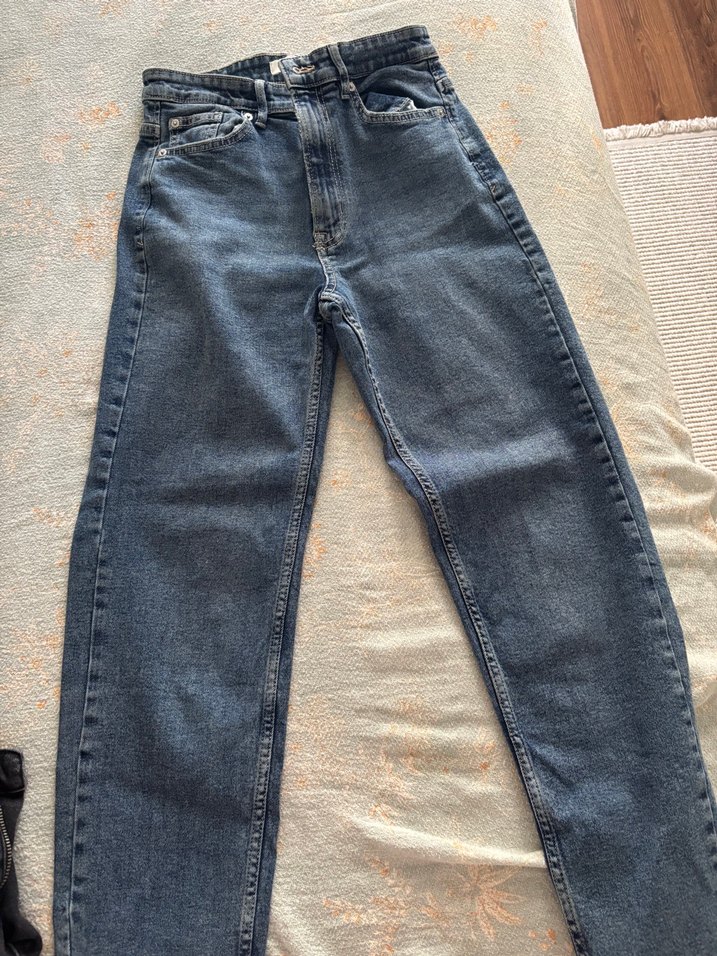 Kadın Mavi Denim Regular Fit Jean - Görsel 3