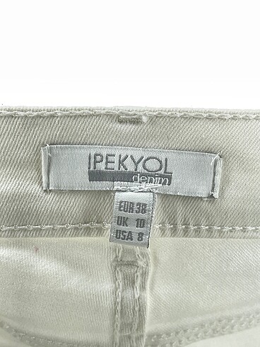 38 Beden beyaz Renk ipekyol Jean / Kot %70 İndirimli.