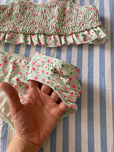 10 Yaş Beden çeşitli Renk Çocuk bikini takımı