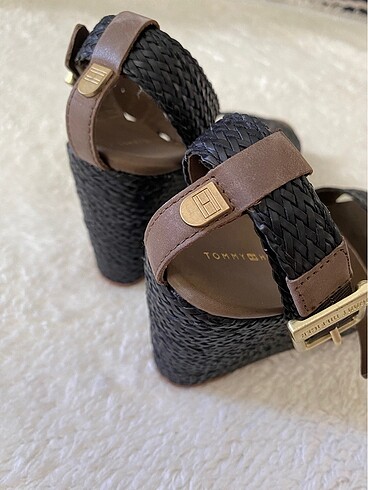36 Beden kahverengi Renk tommy sandalet