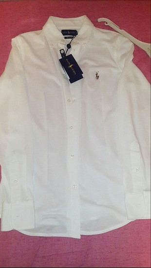 ralph lauren polo knit oxford beyaz gömlek