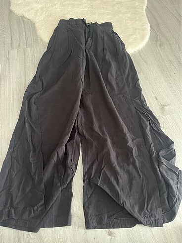 s Beden siyah Renk Zara tiril tiril kumaş pantolon