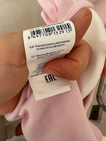 3 Ay Beden pembe Renk B&G store bebek elbise