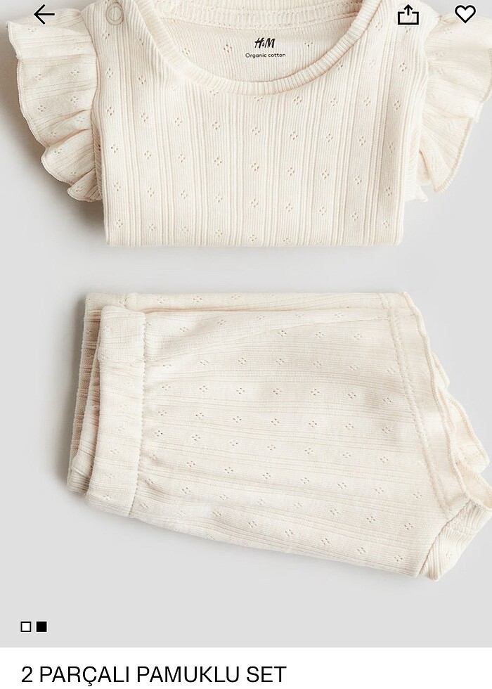 H&M şort takım - Görsel 2