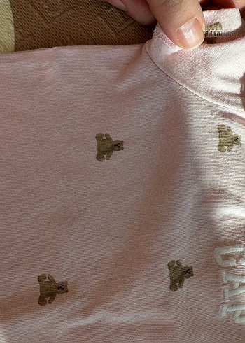 Pembe Fırfırlı Kız Bebek Kısa Kollu zıbın - Görsel 3