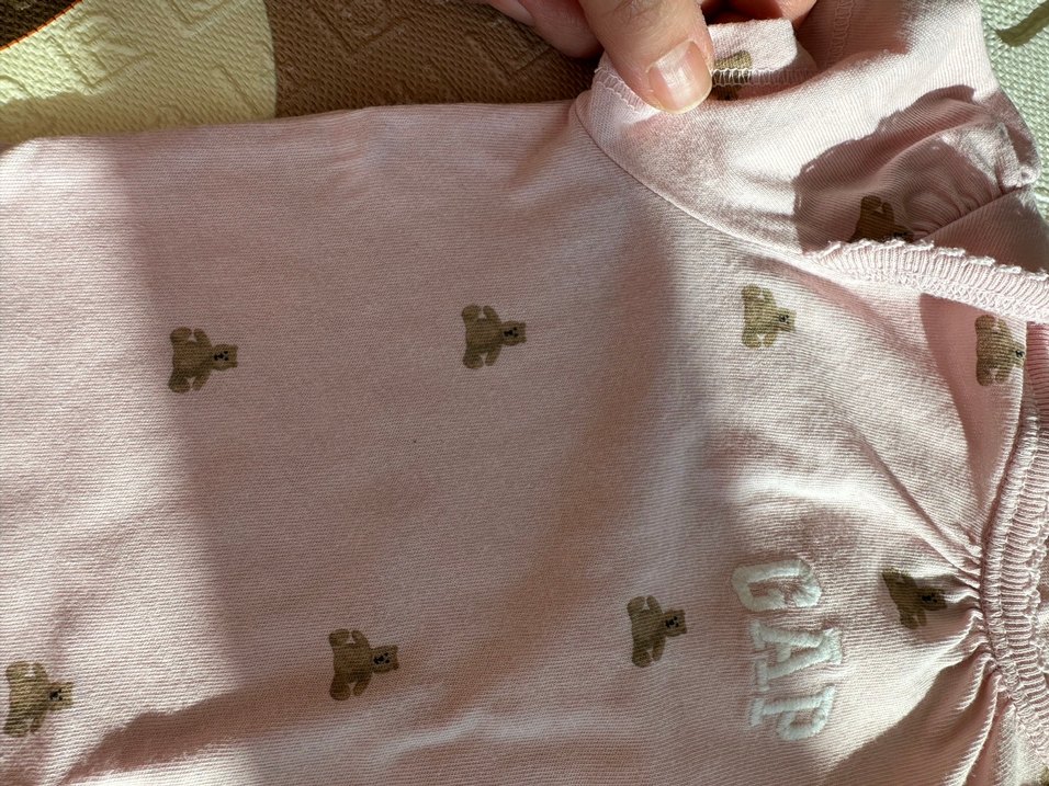 Pembe Fırfırlı Kız Bebek Kısa Kollu zıbın - Görsel 3