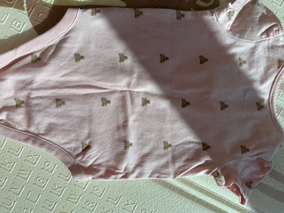 Pembe Fırfırlı Kız Bebek Kısa Kollu zıbın - Görsel 5