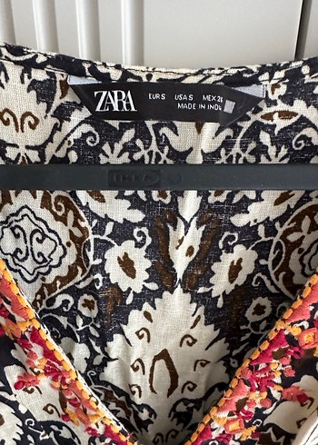 Boncuk Detaylı Nakışlı Bohem Uzun Elbise - Görsel 3