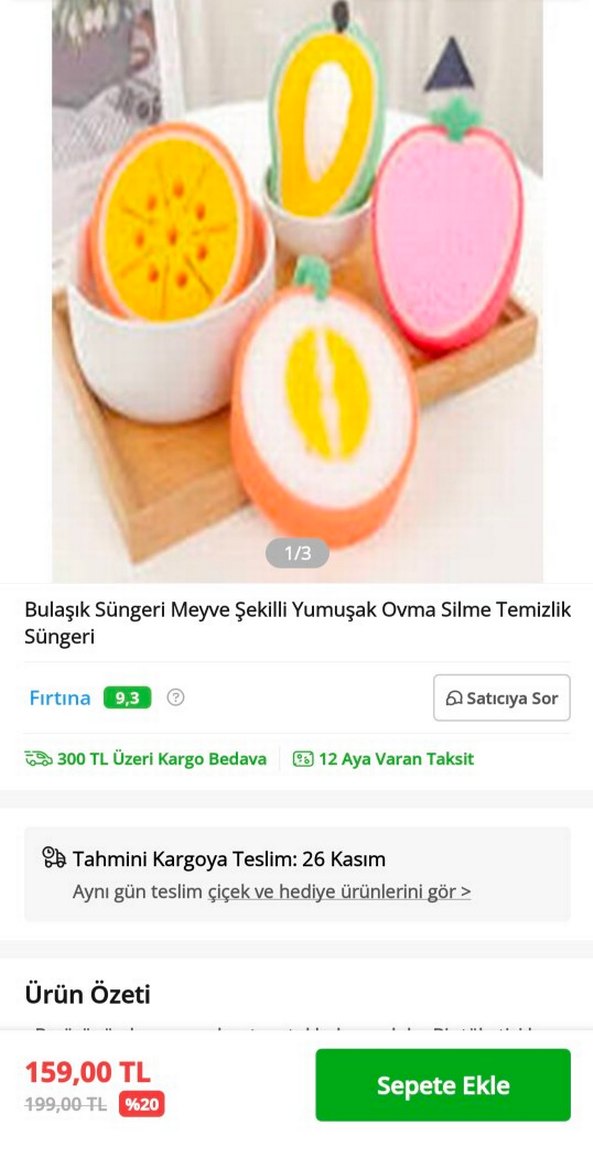 Renkli Sevimli Sünger - Görsel 3