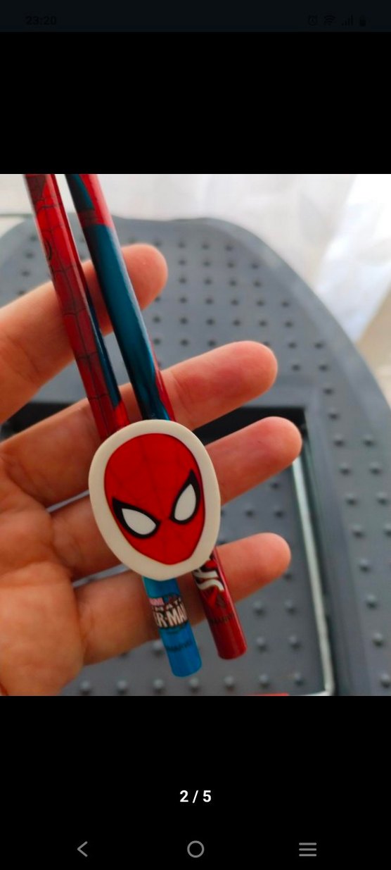 Örümcek Adam Temalı 2'li Kalem ve Silgi - Görsel 2