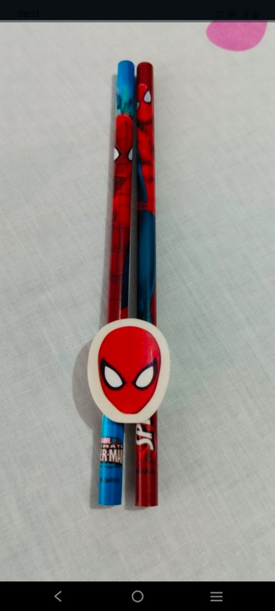 Örümcek Adam Temalı 2'li Kalem ve Silgi - Görsel 4